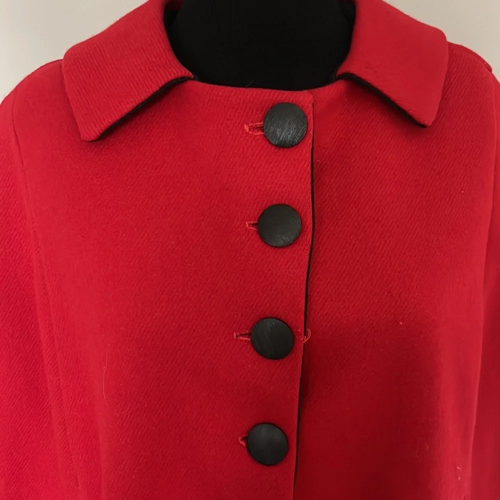 Vintage wool reversible cape - Picture 3 of 7